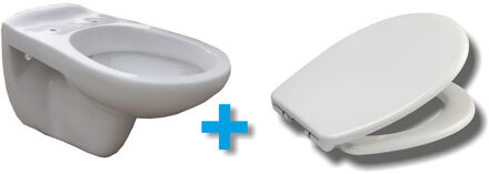 Xellanz Neptunus Wandcloset met Ultimo 3.0 Toiletzitting - Softclose en Quick Release - Glans Wit