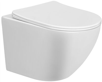 Xellanz Nibiru Rimless Wandcloset met Toiletzitting - Softclose en Quick Release - Glans Wit