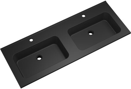 Xellanz Ribbella Wastafel - 120cm - Kunstmarmer - Mat Zwart