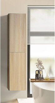 Xellanz Ribbella Xellanz Kolomkast met 2 deuren - 160x36x30cm - Naturel Eik