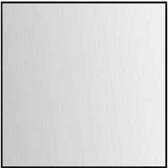 Xellanz Ribella Spiegel met Frame - 100cm - Mat Zwart