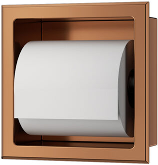 Xellanz Rocko Toiletrolhouder zonder Klep - Inbouw - Brons Koper