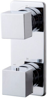 Xellanz Rombo Inbouwthermostaat - 2-weg - Chroom