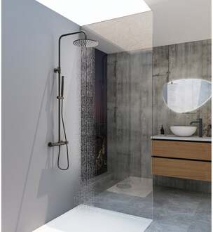 Xellanz Sen Thermostatische Regendoucheset - Opbouw - Gunmetal