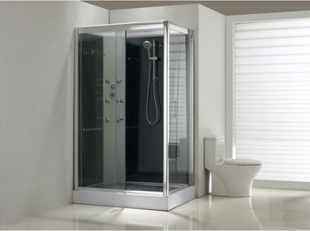 Xellanz Sunshine Links Complete Douchecabine - 120x90x218cm - Aluminium - 5mm Glas