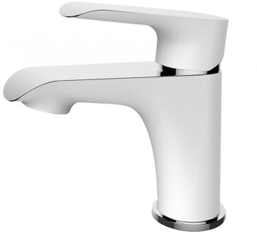 Xellanz Tarma Eenhendel Wastafelkraan - Laag - Wit/Chroom