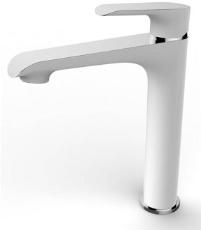 Xellanz Tarma Eenhendel Wastafelkraan - Verhoogd - Wit/Chroom