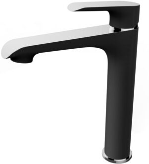 Xellanz Tarma Eenhendel Wastafelkraan - Verhoogd - Zwart/Chroom