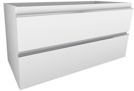 Xellanz Tigris Onderkast Met 2 Laden - 100x46cm - Glans Wit