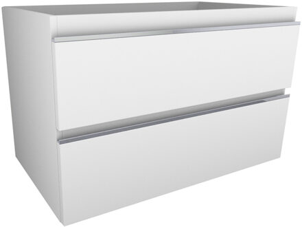 Xellanz Tigris Onderkast Met 2 Laden - 80x46cm - Glans Wit