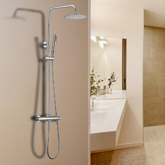 Xellanz Twenty Eco Thermostatische Regendoucheset - Opbouw - Rond - Chroom