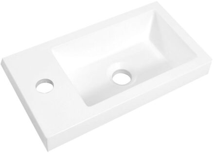 Xellanz Zenti - Fontein - 40x22x5cm - Kunstmarmer - Glans Wit