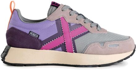 Xemine Sneakers Dames paars - roze - grijs - donker paars - 41