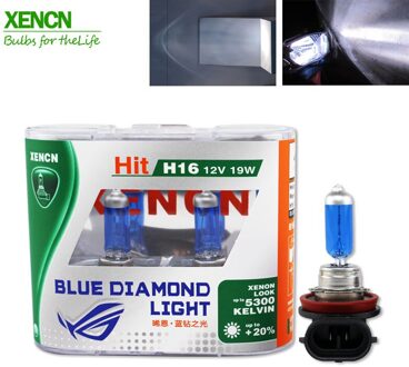 XENCN H16 12V 19W 5300K Blue Diamond Light Super Wit Uitstekende Fog Koplamp Halogeen Lamp voor scion, dodge, VW 2Pos