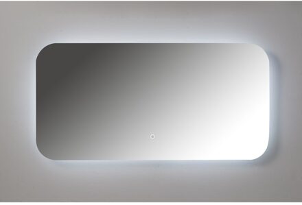 XENZ Badkamerspiegel Limone 100x50 cm met Ledverlichting en Spiegelverwarming