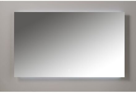 XENZ Badkamerspiegel Xenz Garda 60x70cm met Ledverlichting Boven- en Onderzijde Aluminium