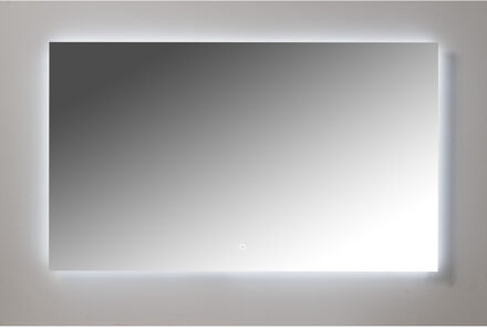XENZ Badkamerspiegel Xenz Peschiera 200x70cm met Rondom Indirecte Verlichting en Spiegelverwarming Aluminium