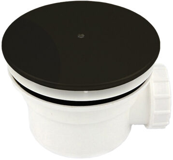 XENZ Douchebak Afvoer Xenz Pure Voor Gat 90 mm Met Afdekklep Mat Zwart