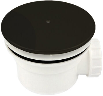 XENZ Douchebak Afvoer Xenz Pure Voor Gat 90 mm Met Afdekklep Mat Zwart