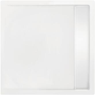 XENZ easy tray douchevloer 80x80x5cm rechthoek acryl wit 6952-01 Wit glans