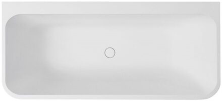 XENZ Half Vrijstaand Bad Guido 160x71x62 cm Solid Surface Wit