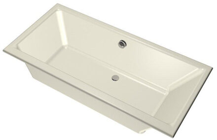 XENZ Kristal Ligbad - 160x75x48 - afvoer Midden - acryl - pergamon 6984-02