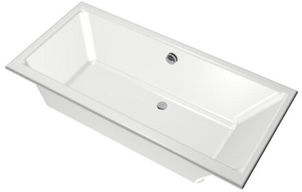 XENZ Kristal Ligbad - 160x75x48 - afvoer Midden - acryl - wit 6984-01