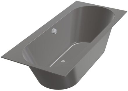 XENZ Ligbad Beterbad Madeira 160x75 cm Inclusief Badpoten Antraciet