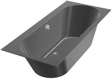 XENZ Ligbad Beterbad Xenz Madeira 170x75 cm Inclusief Badpoten Ebony