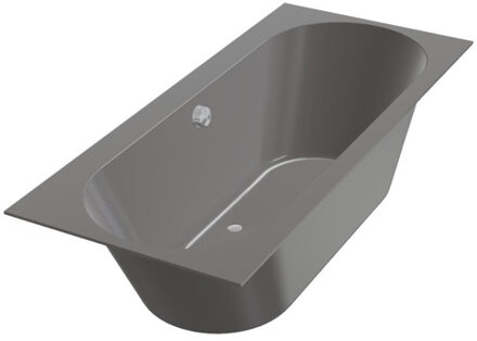 XENZ Ligbad Beterbad Xenz Madeira 180x80 cm Inclusief Badpoten Antraciet