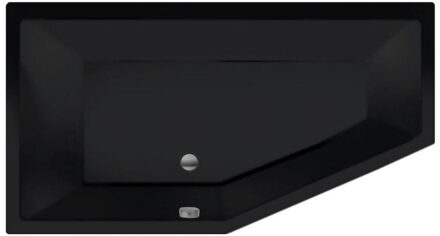 XENZ Ligbad Beterbad Xenz Society Rechts Acryl 160x90x50 cm Mat Zwart
