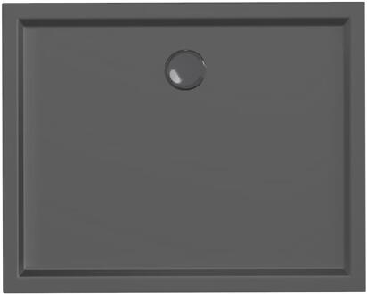 XENZ Mariana Plus rechthoekige douchebak acryl 100x80cm zwart mat