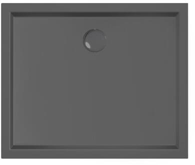 XENZ Mariana Plus rechthoekige douchebak acryl 90x75cm zwart mat