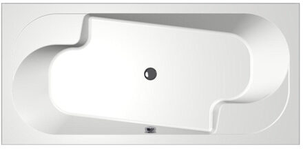 XENZ Parel Duobad - 190x90x48 - afvoer Midden - acryl - wit 6989-01