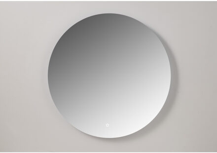 XENZ Ronde Badkamerspiegel Xenz Salo met Rondom Ledverlichting 40 cm Aluminium