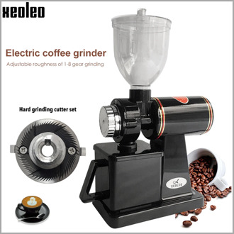 Xeoleo Electric Coffee grinder 600N Coffee mill machine Coffee Bean grinder machine flat burrs Grinding machine 220V Red/Black