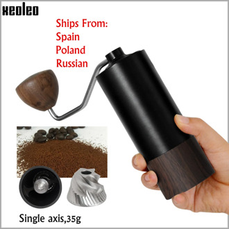 XEOLEO Manual Coffee grinder Portable coffee grinder Aluminum Coffee miller coffee bean milling machine 35g Conical burr grinder