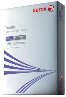 Xerox Kopieerpapier Xerox Premier A4 80gr wit 500vel Zwart