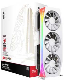 XFX Radeon RX 9070 XT OC Mercury RGB Magnetic Air Grafische kaart