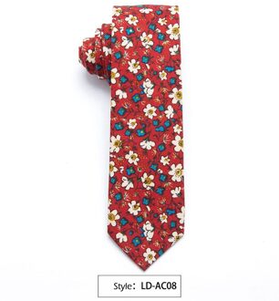 Xgvokh Mannen Tie 100% Katoen Bloemen Hals Stropdas Mode Mager Banden Voor Mens Corbatas Para Hombre Bruiloft Bedrijfsstropdas LD-AC08