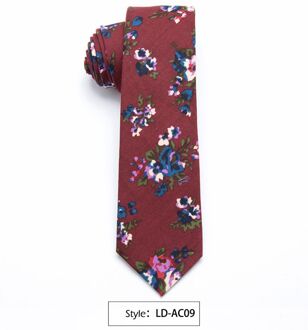 Xgvokh Mannen Tie 100% Katoen Bloemen Hals Stropdas Mode Mager Banden Voor Mens Corbatas Para Hombre Bruiloft Bedrijfsstropdas LD-AC09