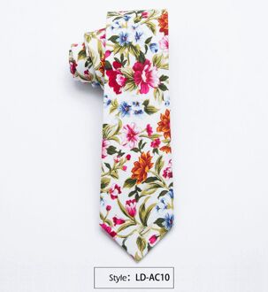 Xgvokh Mannen Tie 100% Katoen Bloemen Hals Stropdas Mode Mager Banden Voor Mens Corbatas Para Hombre Bruiloft Bedrijfsstropdas LD-AC10