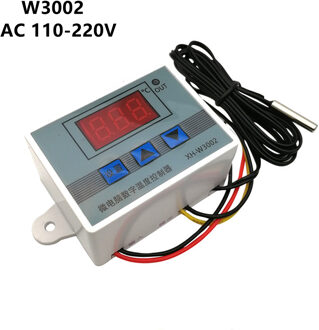XH-W3001/W3002 Digitale Led Controle Temperatuur Microcomputer Thermostaat Thermometer Thermoregulator 12V 24V 220V W3002 AC 110-220V