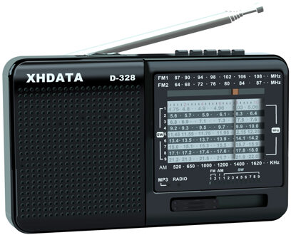 Xhdata D-328 Fm Radio Am Sw Draagbare Kortegolf Radio Band MP3 Speler Met Tf Card Jack 4Ω/3W radio Ontvanger