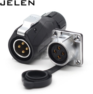 XHE20, IP67 2/3/4/5/6/7/8/9/10/12 pin Waterproof connector, M20 Panel mount power cable connector plug and socket