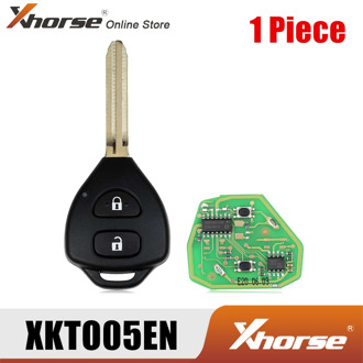 Xhorse XKTO05EN Wire Remote Key for Toyota Flat 2 Buttons Triangle English Version 1 Piece