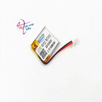 XHR-2P 2.54 500mAh 652525 3.7V lithium polymeer batterij MP3 punt lezen pen afstandsbediening