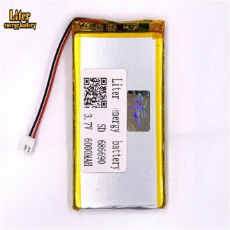 XHR-2P 2.54 6000mAh 3.7V lithium polymeer batterij 686690 706590 student Tablet PC