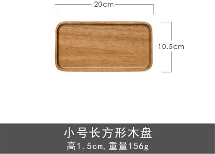 Xiangsi Hout Lade Massief Houten Plaat Rechthoekige Houten Lade Disc Japanse Thee Plaat Barbecue Snack Cake Houten Plaat Zilver