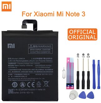 Xiao mi originele Telefoon Batterij BM3A VOOR Xiao Mi mi note 3 vervangende Batterij 3300 Mah Hoge capaciteit telefoon Batterijen gratis Tools